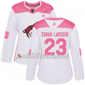 Arizona Coyotes Trikot Oliver Ekman-Larsson 23 Adidas 2017-2018 Weiß Pink Fashion Authentic - Dame